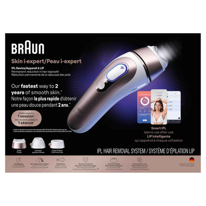 Braun IPL, Laser Hair Removal for Women & Men, Skin i-Expert IPL 7, Smart At-Home Laser with Venus Razor + 3 Heads + App, PL7243 🍁 All In One Marketplace Canada