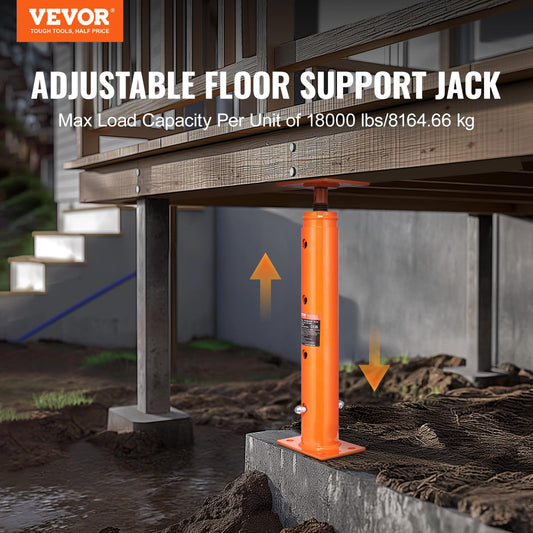 VEVOR House Floor Jack, 19"-36" Height Range, 18000 lbs Max Load Capacity, Adjustable Support Beam Basement Jack Post Pole for Leveling, Lift Support Steel Telescoping Jack Post for Temporary Support 🍁 All In One Marketplace Canada