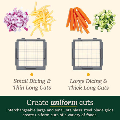 Cuisinart PrepExpress® Vegetable & Fruit Box Dicer/Chopper with Small & Large Blade Grids for Quick & Easy Food Preparation, Comes with a 4-Cup Collection Container (CTG-00-VFCC) 🍁 All In One Marketplace Canada