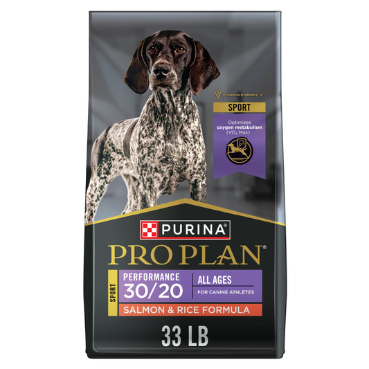 Purina Pro Plan Dry Dog Food, Sport, Performance 30/20 Salmon and Rice Formula, 33-Pound Bag, Pack of 1 🍁 All In One Marketplace Canada