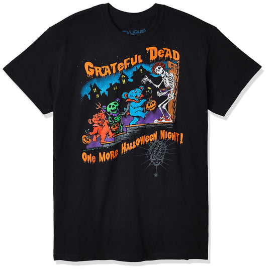 Liquid Blue Grateful Dead One More Halloween Night T-Shirt, Black, XX-Large