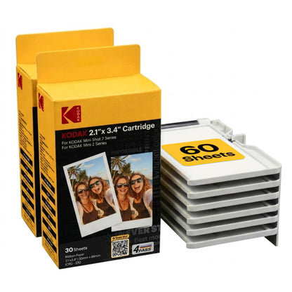 Kodak 4PASS Film Cartridge 5.4 x 8.6 cm (60 Sheets) for Kodak Mini 2 Retro and Mini Shot 2 Retro 🍁 All In One Marketplace Canada