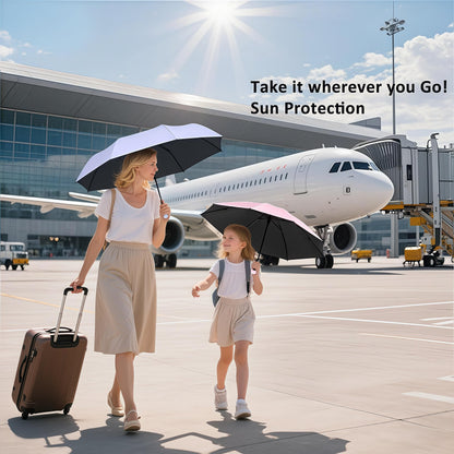 BAODINI Travel Mini Umbrella for Purse With Case-Small Compact UV Umbrella Protection Sun-Lightweight Tiny Pocket Umbrella Sun Blocking for Women, Girls and Men 🍁 All In One Marketplace Canada