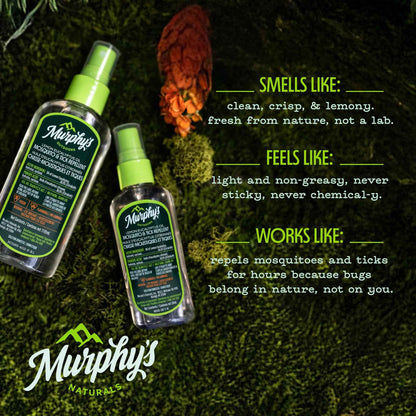 Murphy's Outdoors Mosquito & Tick Bug Repellent Spray, Oil of Lemon Eucalyptus for Skin and Outdoor Gear, 118mL Pump, 2-Pack 🍁 All In One Marketplace Canada