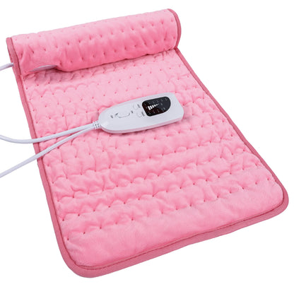 Heating Pad Electric Heat Pad, Hot Heated Pad,Moist Heat Heating Pad Moist and Dry Heat,Multiple Temp and Timer Settings (Light pink, 24"X12") 🍁 All In One Marketplace Canada