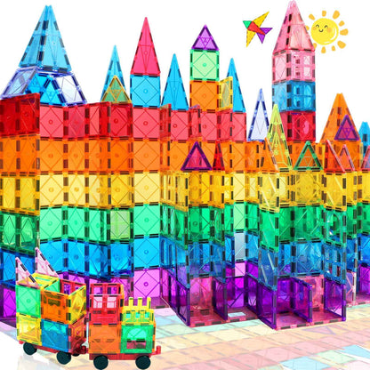 100PCS Magnetic Tiles Magnetic Blocks for Kids 3-5 6-8 8-10 Construction STEM Learning Resources Magnet Building Blocks Toddler Toys Christmas Birthday Gifts Toys for 3 4 5 6 7 8+ Year Old Boys Girls 🍁 All In One Marketplace Canada