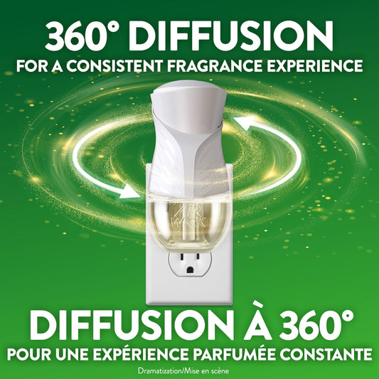 Air Wick Plug In Scented Oil Air Freshener for Home – Infused with Essential Oils, Adjustable Fragrance Control – Crisp Linen Scen – Includes 2 Warmers & 5 Refills 🍁 All In One Marketplace Canada