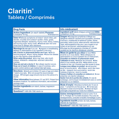 Claritin Allergy Medicine, 24-Hour Non-Drowsy Relief 10 mg, 20 Tablets 🍁 All In One Marketplace Canada