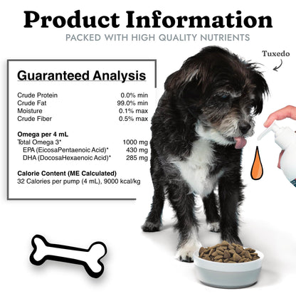 Fish Oil for Dogs 1.89 L - Healthy Skin & Coat, Salmon, Pollock, All Natural Supplement for Pets, Itching Scratching Allergy & Inflammation Defense, Omega 3 EPA DHA, Brain & Heart Health 🍁 All In One Marketplace Canada