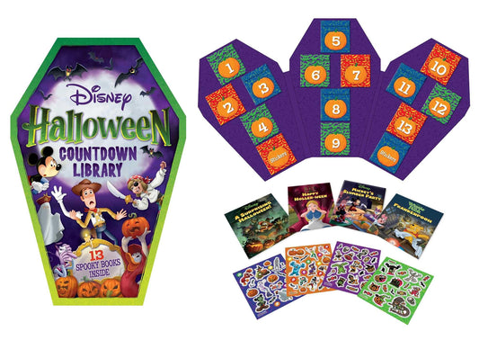 Disney: Halloween Countdown Library: with 13 Spooky Stories and 80 Glow-in-the-Dark Stickers