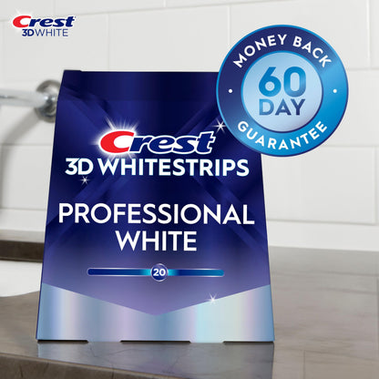 Crest 3D Whitestrips Professional White At-Home Teeth Whitening Kit, 22 Treatments, 20 Levels Whiter 🍁 All In One Marketplace Canada
