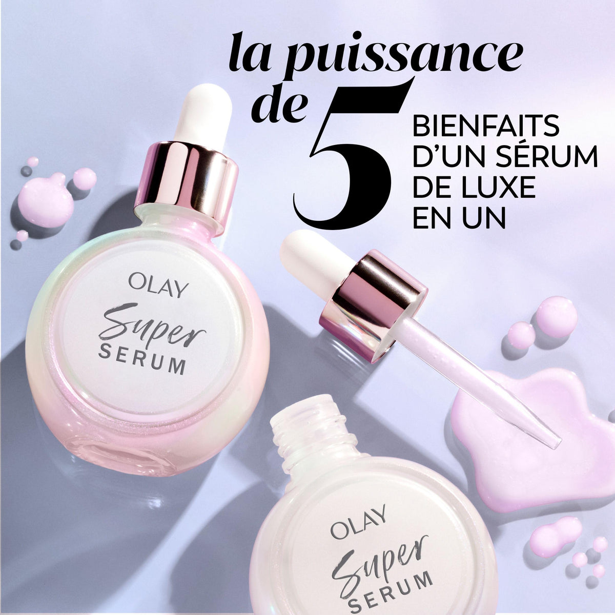 Olay Super Serum - Niacinamide, Vitamin C & E, Collagen Peptide, AHA - 5-in-1 Skin Care Benefits for Face - Healthy Glow, Brightening, Hydrating, Smoothing, Firming, Evens Tone, Anti-Aging, 30 mL 🍁 All In One Marketplace Canada