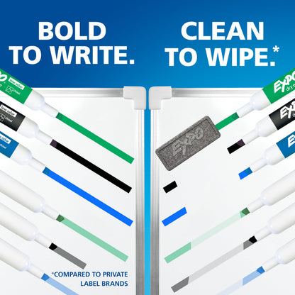 EXPO Dry Erase Markers, Low Odour Ink, Black, Chisel Tip, 12 Count 🍁 All In One Marketplace Canada