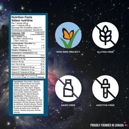 Vega Protein + Supergreens Vegan Plant Based Protein Powder – 20g Organic Pea Protein, Dairy-free, Healthy Breakfast Shake – Natural 21 Servings, 586 grams (Pack of 1) 🍁 All In One Marketplace Canada