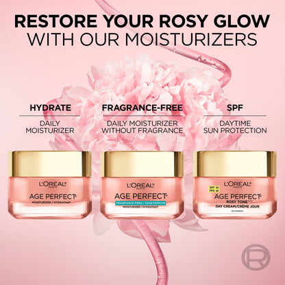 L’Oréal Paris Age Perfect Rosy Tone SPF 30 Moisturizer, with Imperial Peony Extract, For Mature Skin, Skincare, 50 ml 🍁 All In One Marketplace Canada