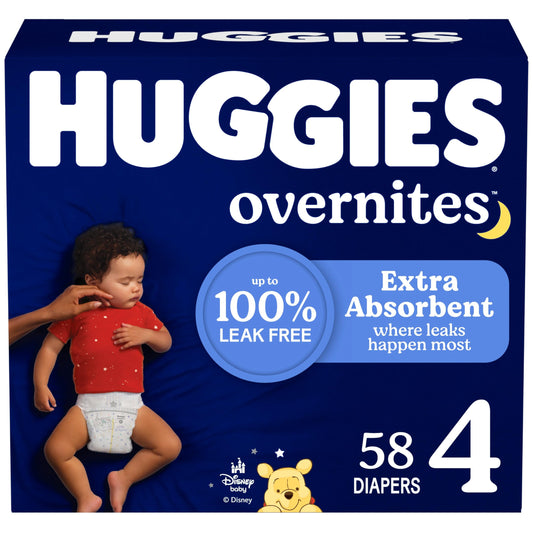 Huggies Overnites Size 4 Overnight Diapers (22-37 lbs), 58 Ct 🍁 All In One Marketplace Canada