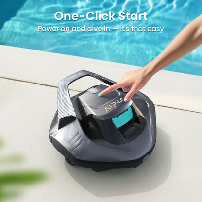 AIPER Seagull SE Cordless Robotic Pool Cleaner, Pool Vacuum Lasts 90 Mins, LED Indicator, Self-Parking, for Flat Above-Ground Pools up to 33 Feet - Gray 🍁 All In One Marketplace Canada