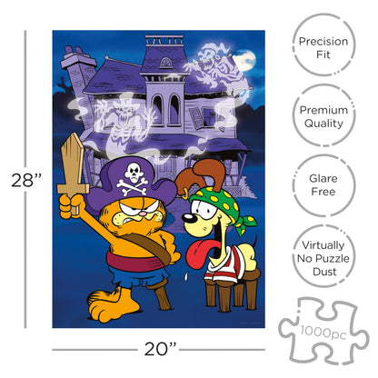 Aquarius Garfield Halloween Puzzle (1000 Piece Jigsaw Puzzle) - Glare Free - Precision Fit - Virtually No Puzzle Dust - Officially Licensed Garfield Collectibles - 20x28 Inches
