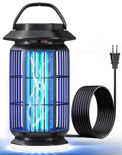 REOGLE 2-in-1 Bug Zapper Indoor Outdoor, 4000V Electric Mosquito Zapper with 365nm UV Light Trap & LED Night Light, Covers 2100 sq ft, Insect Fly Trapper Bug Light for Patio, Garage, Backyard, Porch 🍁 All In One Marketplace Canada