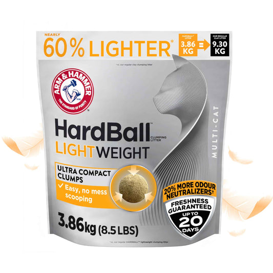 ARM & HAMMER Hardball Clumping Litter, Platinum Formula, Lightweight, Easy No-Mess Scooping, 3.86 KG 🍁 All In One Marketplace Canada