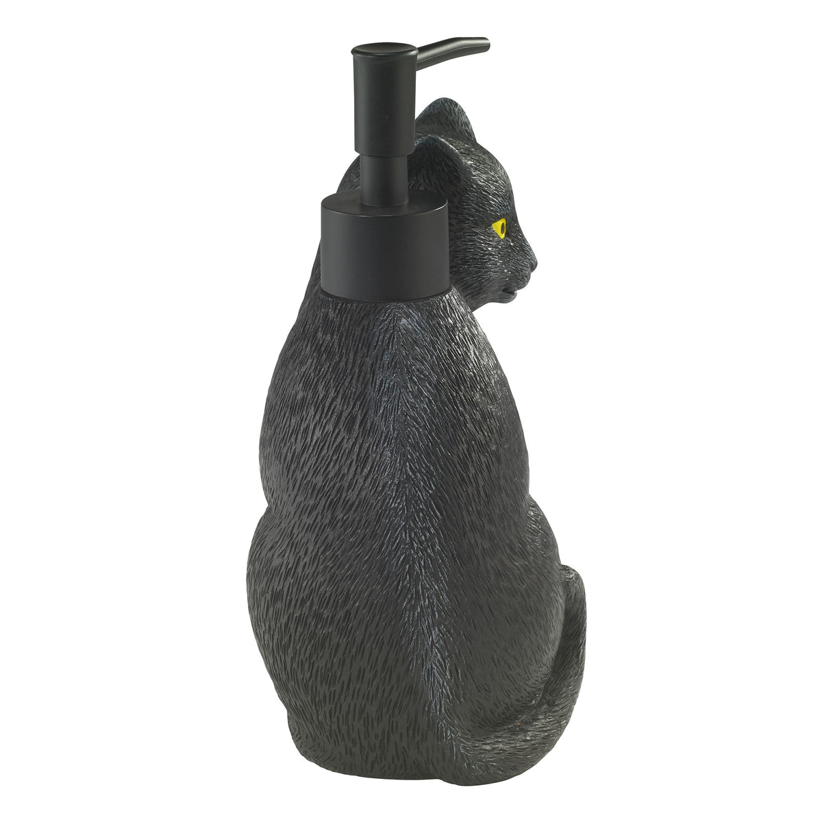 Avanti Linens - Soap Dispener/Lotion Pump, Guest Bathroom Essentials, Black Cat Inspired Bathroom Decor (Halloween Collection)