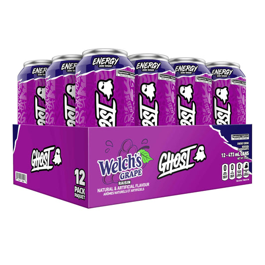 Ghost Energy Drink, Welch’s Grape Flavour, Pack of 12 Cans 🍁 All In One Marketplace Canada