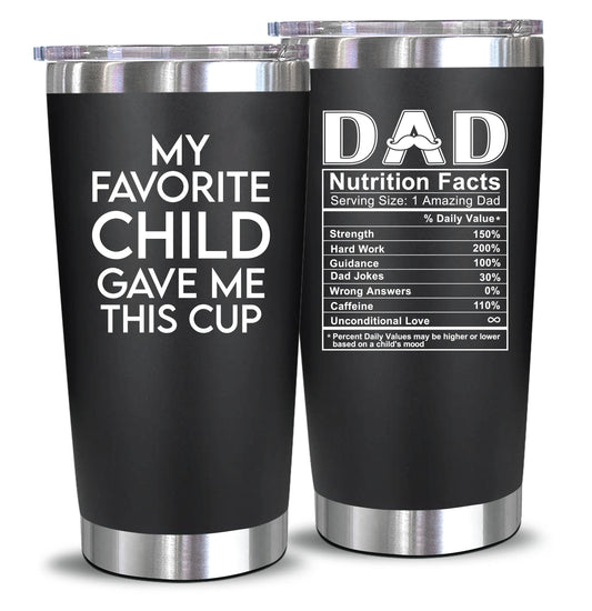NewEleven Fathers Day Gift for Dad - Birthday Gift for Dad from Kids - Gifts for Husband - Birthday Present Ideas for Father from Daughter, Son - 20 Oz Tumbler 🍁 All In One Marketplace Canada