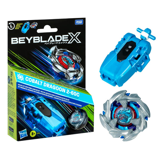 Beyblade X Cobalt Dragoon 2-60C Deluxe Left-Spin String Launcher Set with Attack Type Top Left-Spinning Top Toy; Great Gift for 8 Year Old Boys and Girls 🍁 All In One Marketplace Canada