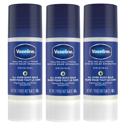 Vaseline All Over Jelly Balm Stick Healing Jelly Skin Care Unscented 40g (Pack of 3) 🍁 All In One Marketplace Canada