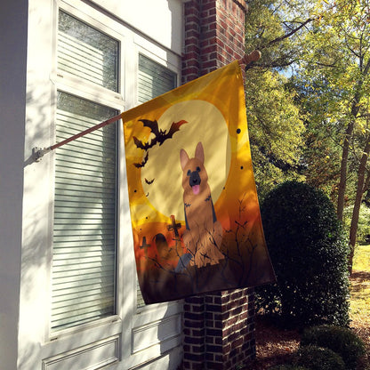Caroline's Treasures BB4333CHF Halloween German Shepherd Flag Canvas House Size, Large, Multicolor