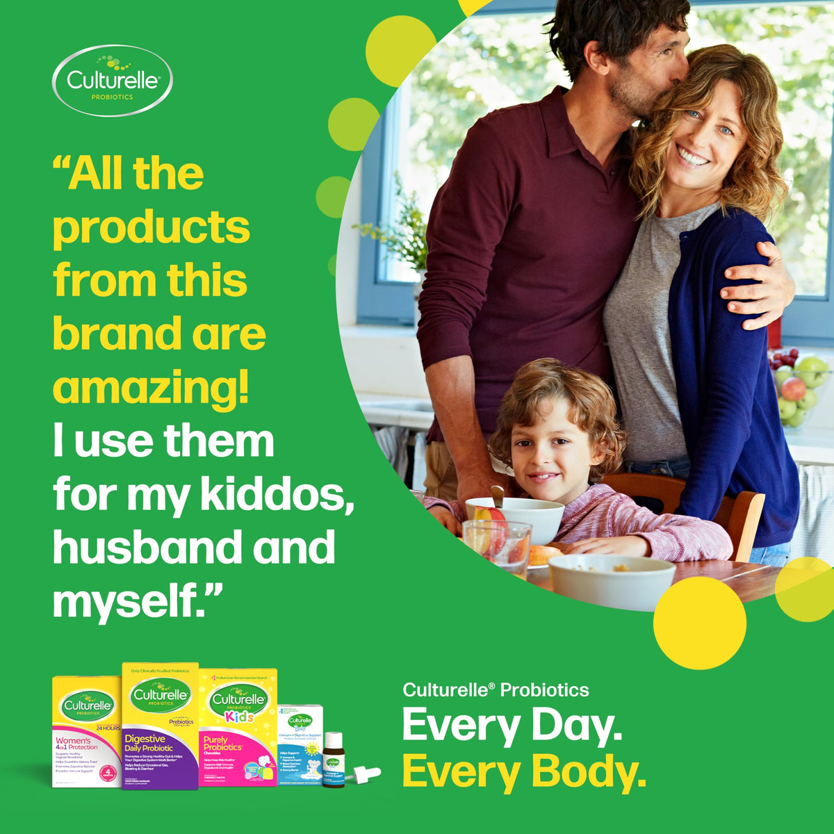 Culturelle Daily Digestive Health Daily Probiotic for Men and Women | With 100% Naturally Sourced Lactobacillus GG Strain †††††† | Pharmacist Recommended ††††† | Gluten Free and Vegan | 30 Count Capsules 🍁 All In One Marketplace Canada