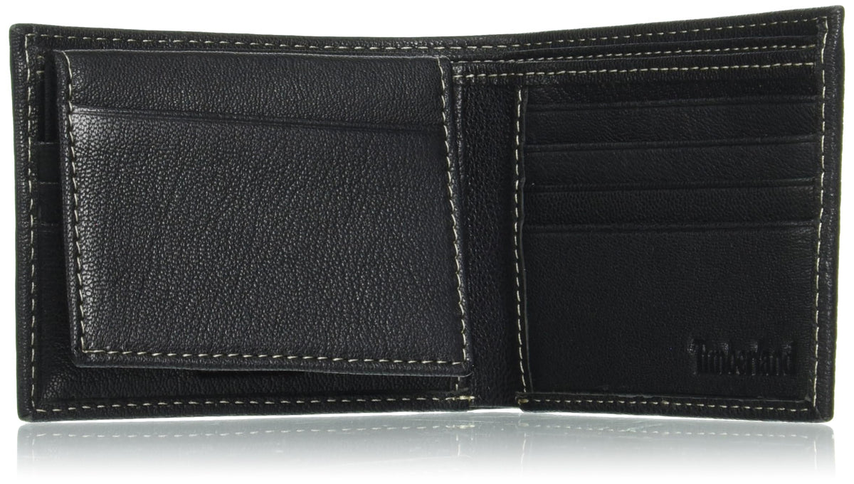 Timberland Men's Leather RFID Blocking Passcase Security Wallet, Black, One Size 🍁 All In One Marketplace Canada