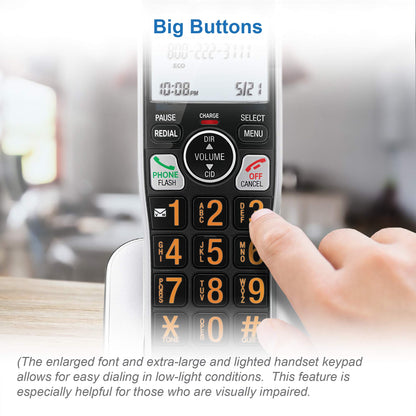 AT&T BL102-3 DECT 6.0 3-Handset Cordless Phone for Home with Answering Machine, Call Blocking, Caller ID Announcer, Audio Assist, Intercom, and Unsurpassed Range, Silver/Black 🍁 All In One Marketplace Canada