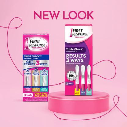 First Response Triple Check - Pregnancy Test Kit - Test 3 Ways- Over 99% Accurate - Analog (2 Count) - Digital (1 Count) - 3 Tests 🍁 All In One Marketplace Canada