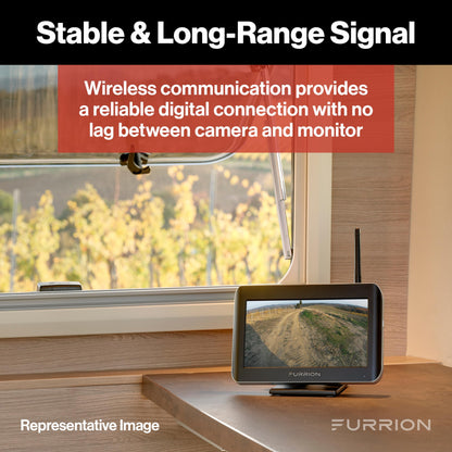 Furrion Vision S Wireless RV Backup Camera System with 4.3-Inch Monitor, 1 Rear Sharkfin Doorway Security, Infrared Night Vision, Wide-Angle View, Hi-Res, Waterproof - FOS43TASF 🍁 All In One Marketplace Canada