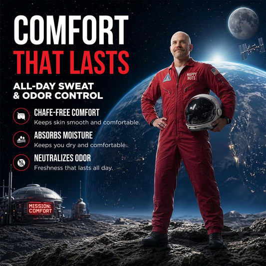 Happy Nuts Comfort Cream Deodorant For Men: Anti-Chafing Sweat Defense, Odor Control, Aluminum-Free Mens Deodorant & Hygiene Products for Men's Private Parts 🍁 All In One Marketplace Canada