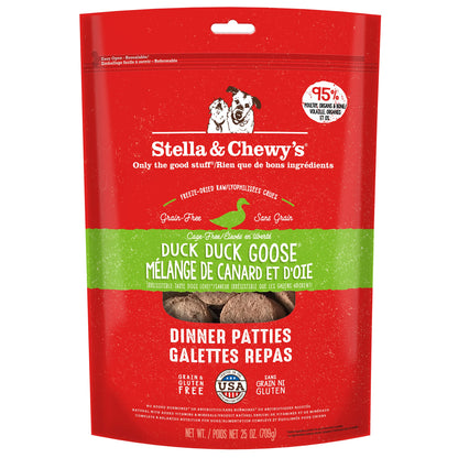 Stella & Chewy’s Freeze Dried Raw Dinner Patties – Grain Free Dog Food, Protein Rich Duck Duck Goose Recipe – 708g Bag 🍁 All In One Marketplace Canada