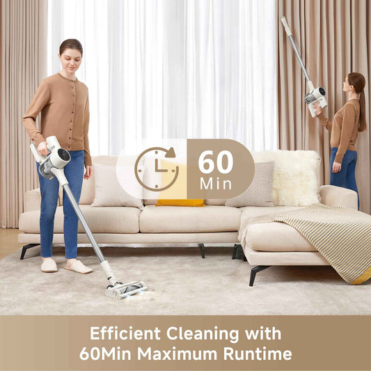 DREAME R10 Pure Cordless Vacuum Cleaner, Stick Vacuum Cleaner for Home, 120AW Powerful Suction, Anti-Tangle, LED Headlights, Up to 60 Mins Runtime, Lightweight for Carpet, Hard Floor, Pet Hair 🍁 All In One Marketplace Canada