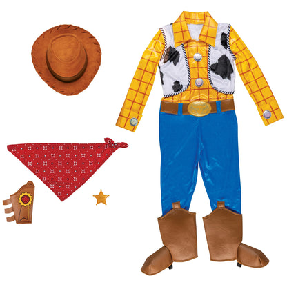 Disney Toy Story Woody Costume, Official Boys Halloween Dress Up Outfit, Size (7-8)