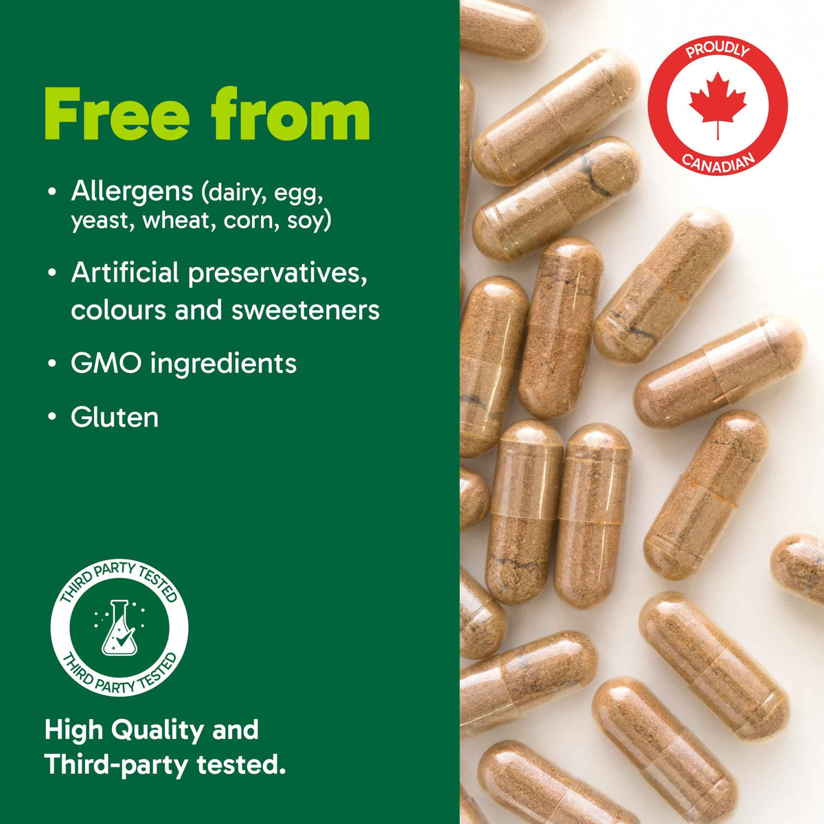 Organika Beef Liver Plus Choline- Sourced from Grass-Fed + Finished Cattle, Pasture Raised, High in Vitamins and Minerals, Supports Liver Function, Energy Levels, and Immunity- 90caps 🍁 All In One Marketplace Canada