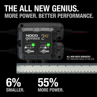 NOCO GENIUS2X2 6/12V 2-Bank Battery Charger, Trickle Charger & Maintainer 🍁 All In One Marketplace Canada
