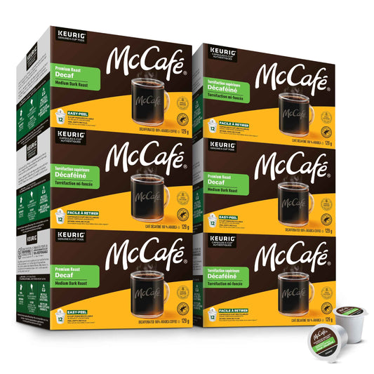 McCafé Premium Medium Dark Roast Decaf K-Cup Coffee Pods, 72 Count, For Keurig Coffee Makers 🍁 All In One Marketplace Canada