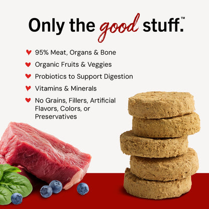 Stella & Chewy’s Freeze Dried Raw Dinner Patties – Grain Free Dog Food, Protein Rich Remarkable Red Meat Recipe – 156g Bag 🍁 All In One Marketplace Canada