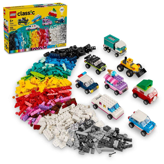 LEGO Classic Creative Vehicles, Colorful Construction Brick Building Kit with Ice Cream Truck, Police Car Toy, Model City Cars and More, Gift or Car Toy for Boys, Girls and Kids Ages 5 and Up, 11036 🍁 All In One Marketplace Canada