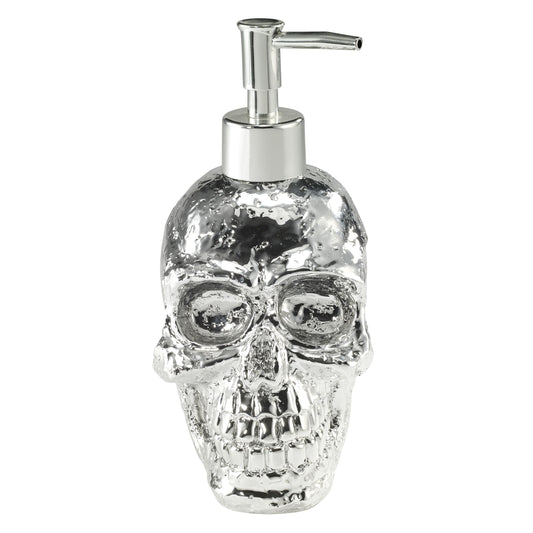 Avanti Linens - Soap Dispenser/Lotion Pump, Guest Bathroom Essentials, Skull Design Bath Decor (Halloween Collection)