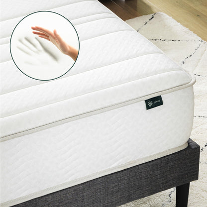 Zinus 6 Inch Foam and Spring Hybrid Mattress [New Version], Twin XL, Fiberglass Free, Medium Firmness, Durable Support, Certified Safe Foams & Fabric, Mattress in A Box 🍁 All In One Marketplace Canada