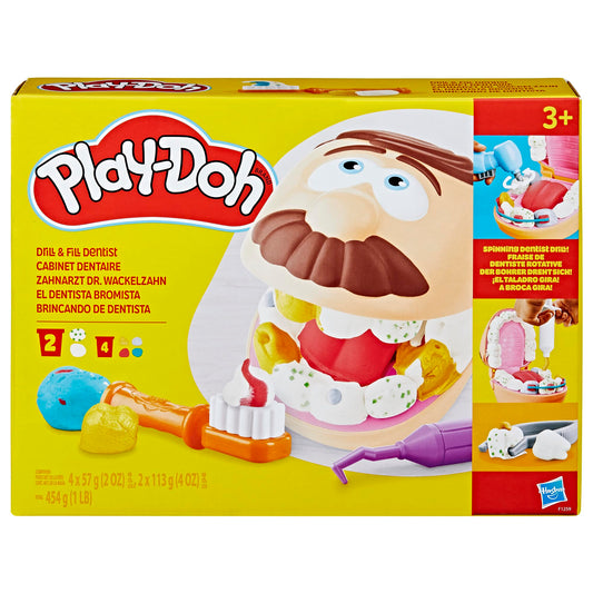 Play-Doh Drill 'n Fill Dentist Toy for Kids 3 Years and Up with Cavity and Metallic Colored Modeling Compound, 10 Tools, 8 Total Cans, 2 Ounces Each, Non-Toxic, Assorted Colors 🍁 All In One Marketplace Canada