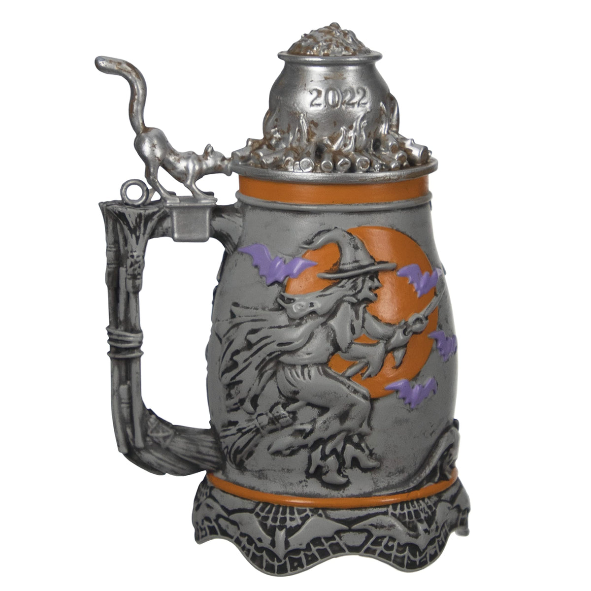 Hallmark Keepsake Christmas Ornament 2022 Year-Dated, Hoppy Halloween Beer Stein (1799QFO5316)