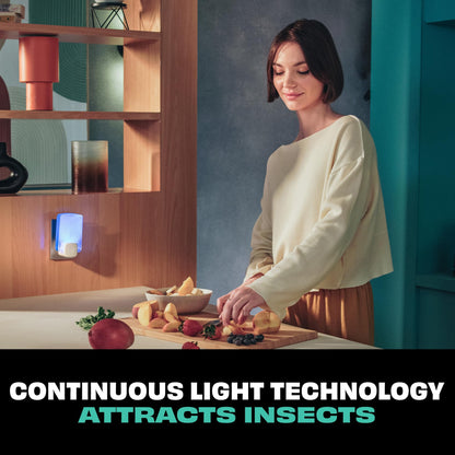 STEM Flying Insect Light Trap Kit, Fruit Fly Trap for Indoor Use, Effective Insect Control for Home, Drain Fly & Fungus Gnat Control, Insecticide-Free Plug-in Device, 1 Device + 2 Cartridges 🍁 All In One Marketplace Canada