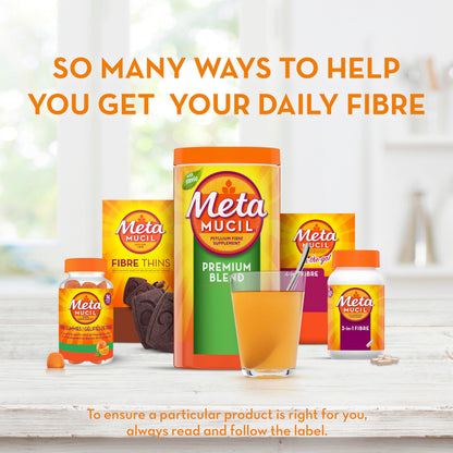 Metamucil Premium Blend, 4-in-1 Daily Fibre for Digestive Health, Plant-Based Psyllium Husk Powder Supplement, Sugar-Free with Stevia, Orange Flavored, 72 Servings 🍁 All In One Marketplace Canada
